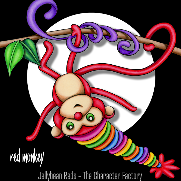 Soul Envoy for August - Red Monkey with Rainbow Cap